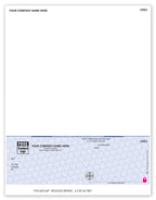 SDLB160 High Security Laser Bottom Revenue Check 22 Security Features 8 1/2 x 11"