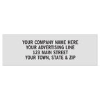 SR001 Rectangle Poly Label 1 7/8 x 5/8"