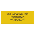 SR002 Rectangle 2 x 3/4" Poly Label