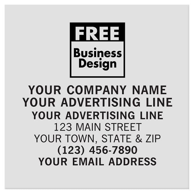 SR034 Square Polyester Label 3...