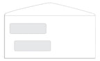 SR45QE Double Window Envelope 4 1/8 x 9 1/8"