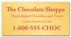 SS002 Square Corner Polyester Label 1 x 1/2"