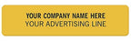 SS004 Square Corner Polyester Label 2 x 1/2"