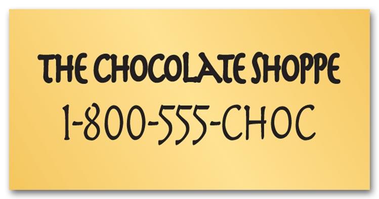 SS011 Square Corner Polyester Label...