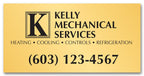 SS023 Square Corner Polyester Label 3 x 1 1/2"