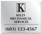 SS024 Square Corner Polyester Label 2 1/2 x 2"