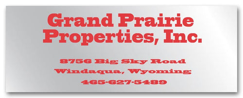 SS027 Square Corner Polyester Label 4 x 1 1/2"