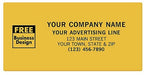 SS043 Square Corner Polyester Label 5 x 2 1/2"