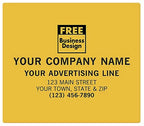 SS046 Square Corner Polyester Label 4 x 3 1/2"