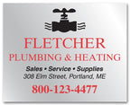 SS052 Square Corner Polyester Label 5 x 4"