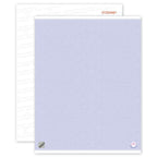 SSPH01N High Security Paper Blue Blank Sheets Numbered 8 1/2 x 11"