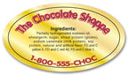 SV008 Oval Polyester Labels 3 x 2"