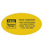 SV010 Oval Polyester Labels 2 3/4 x 1 1/2"