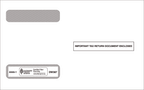 TF44441 2024 4 Up Horizontal Laser W 2 Double Window Envelope 9 x 5 5/8"