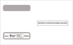 TF44442 2024 4 Up Horizontal Laser W 2 Self Seal Double Window Envelope 9 x 5 5/8"
