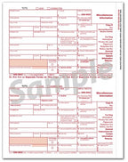 TF5110B Bulk Carton Federal Copy A Laser 1099 Miscellaneous Income 8 1/2 x 11"