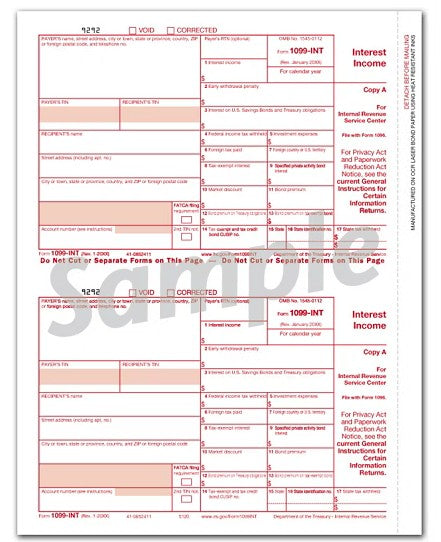 TF5120 Laser 1099 Interest Income...