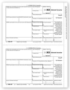TF5121B 2024 Laser 1099-INT Interest Income Recipient Copy B Bulk Carton 8 1/2 x 11"