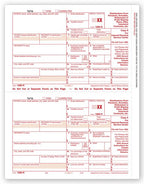 TF5140 2024 Laser 1099-R Federal Copy A 8 1/2 x 11"