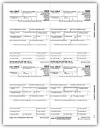 TF5175B 2024 Laser 1099-R 4-Up Recipient Copy B,C,2 Bulk 8 1/2 x 11"