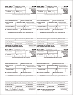 TF5175 2024 Laser 1099-R 4-Up Recipient Copy B,C,2 8 1/2 x 11"