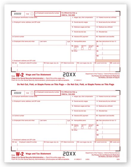 TF5201 2024 Laser W-2 Federal...