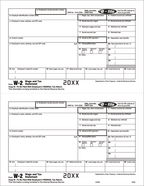 TF5202B 2024 Laser W-2 Employee Copy B Bulk 8 1/2 x 11"