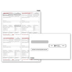 TF5205E 2024 Laser W-2 4-up Set With Envelopes 8 1/2 x 11"