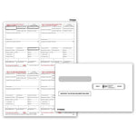 TF5205E 2024 Laser W-2 4-up Set With Envelopes 8 1/2 x 11