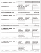 TF5206 2024 4-Up Laser W-2 Employee Copy Horizontal Format 8 1/2 x 11"