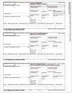 TF5210B 2024 3-Up Laser W-2 Employee Copy Horizontal Format Bulk 8 1/2 x 11"