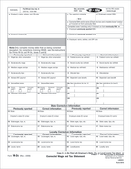TF5316 2024 Laser W-2C Corrected Wage Employee Copy 2 or C 8 1/2 x 11"