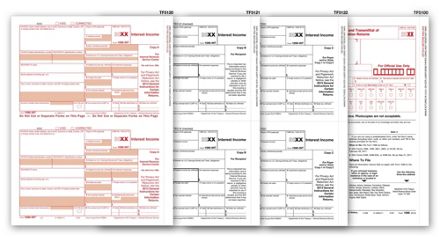 TF6106 2024 Laser 1099-INT Interest Income 4-Part Set 8 1/2 x 11"