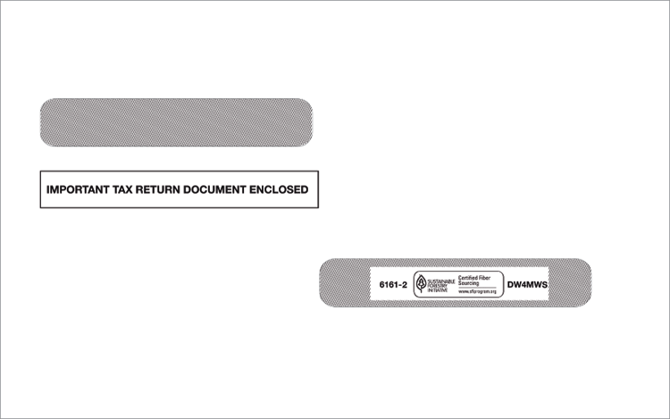 TF61612 2024 Double-Window Self-Seal Envelope...