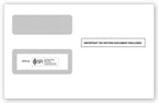 TF77772 2024 1099 2 Up Double-Window Self-Seal Envelope 5 5/8 x 9"