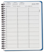 TIME13 TimeScan 1 Column Wirebound Book 10 Minute Intervals 8am-6pm 8 1/2 x 11
