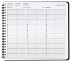 TIME21 TimeScan 2 Column Wirebound Book 15 Minute Interval 7am-5pm 12 x 11"