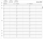 TIME32 TimeScan 2 Column Looseleaf Pages 15 Minute Interval 8am-6pm 12 x 11"