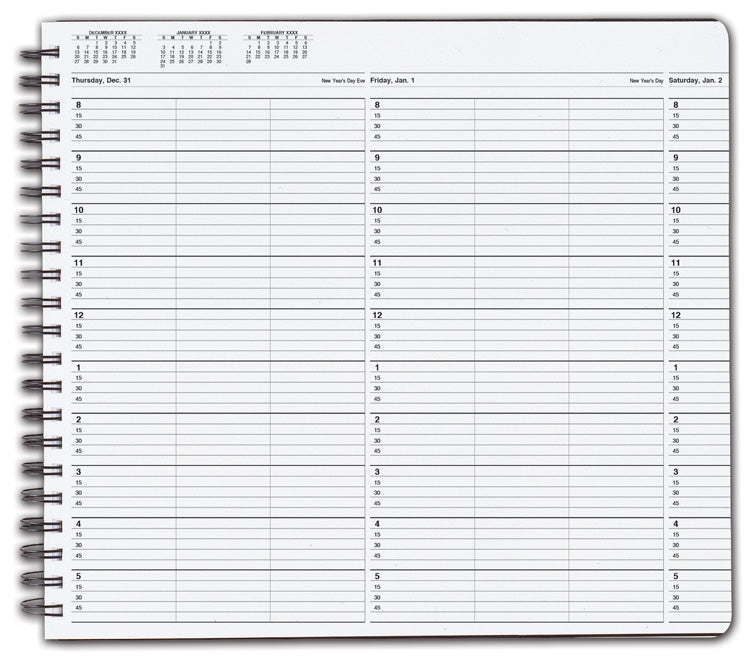 TIME51 TimeScan 3 Column Wirebound...