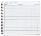 TIME53 TimeScan 3 Column Wirebound Book 10 Minute Spacing 8am-6pm 17 x 11"