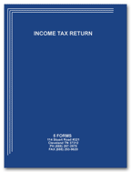 TX2-A Income Tax Folder Imprinted 8 3/4 x 11 3/4"