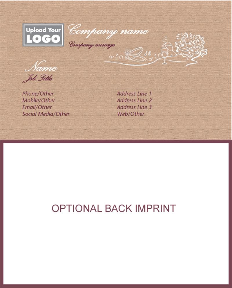 Full Color Wedding Business Cards