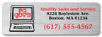 WR026 Rectangle Weatherproof Labels 3 x 1"