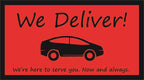 Full Color We Deliver Postcard 4" x 6"
