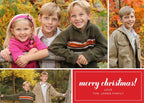 D2384 merry christmas! Holiday Photo Card 7 7/8 x 5 5/8"