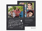 D2476 Happiest of Holidays Photo Card 5 5/8" x 7 7/8"