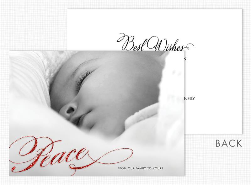 D2484 "Peace" Holiday Photo Card...