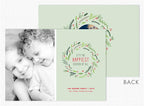 D2688 "The Happiest Season" Flat 2 Photo Holiday Card 7 7/8 x 5 5/8"
