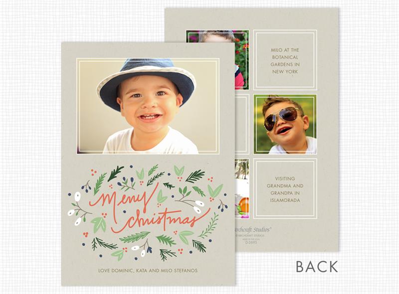 D2695 "Merry Christmas" Flat Photo...