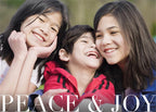 DD2361 Peace & Joy Holiday Photo Card 7 7/8 x 5 5/8"